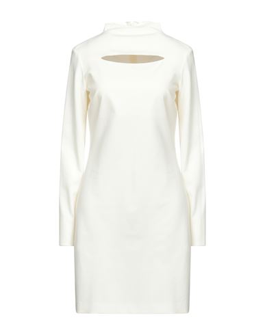 Liviana Conti Woman Mini Dress Ivory Size 8 Viscose, Polyamide, Elastane In White