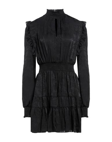 Versace Jeans Couture Woman Mini Dress Black Size 12 Acetate, Viscose