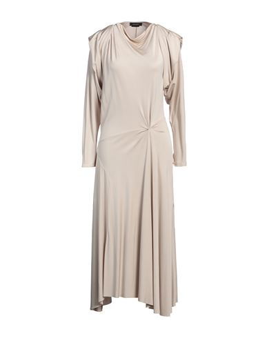 ISABEL MARANT ISABEL MARANT WOMAN MIDI DRESS BEIGE SIZE 6 VISCOSE, SILK 