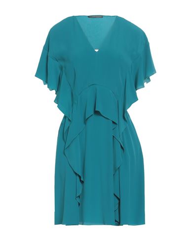 Alberta Ferretti Woman Mini Dress Azure Size 4 Acetate, Silk In Blue