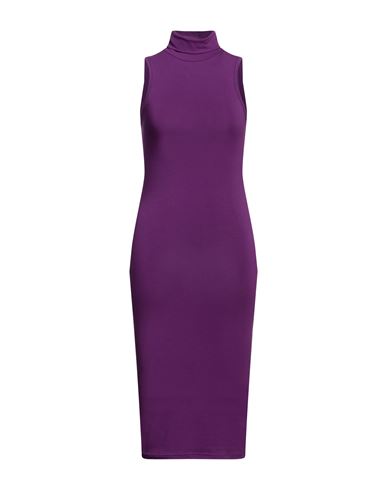 Shop Mangano Woman Midi Dress Mauve Size 6 Cotton In Purple