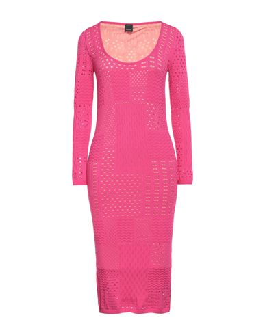 Pinko Woman Midi Dress Fuchsia Size S Viscose, Polyamide