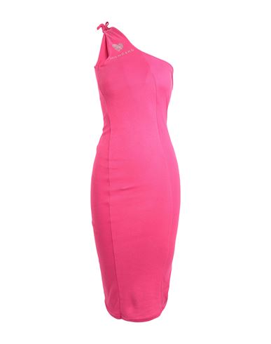 Mangano Woman Midi Dress Fuchsia Size 6 Cotton In Pink