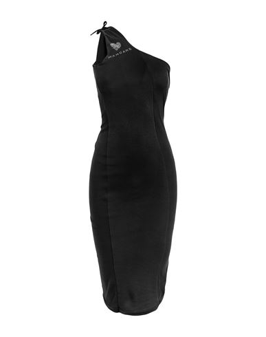 Mangano Woman Midi Dress Black Size 8 Cotton
