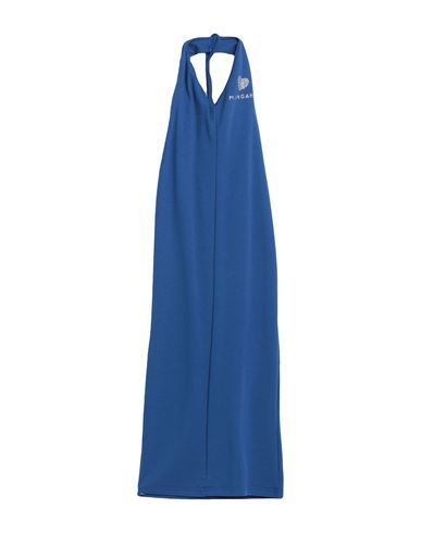 Mangano Woman Midi Dress Blue Size 8 Cotton