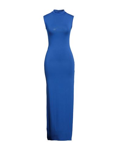 Mangano Woman Maxi Dress Light Blue Size 8 Cotton