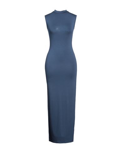 Shop Mangano Woman Maxi Dress Slate Blue Size 2 Cotton