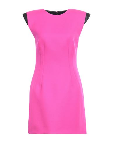 Dolce & Gabbana Woman Mini Dress Fuchsia Size 12 Virgin Wool In Pink