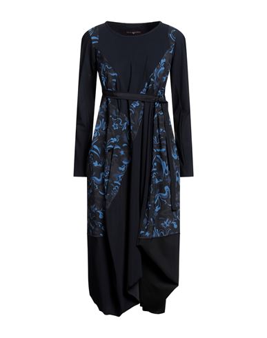 High Woman Midi Dress Midnight Blue Size 10 Nylon, Elastane