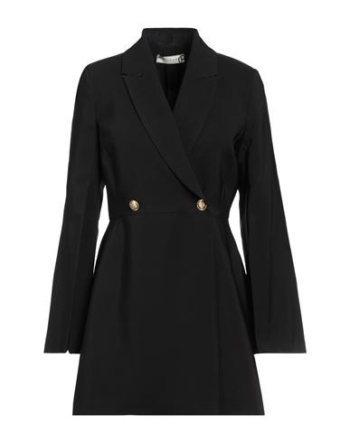 Haveone Woman Mini Dress Black Size S Polyester, Elastane