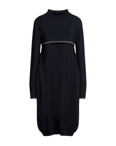 Simona Corsellini Woman Midi Dress Midnight Blue Size 4 Viscose, Polyester