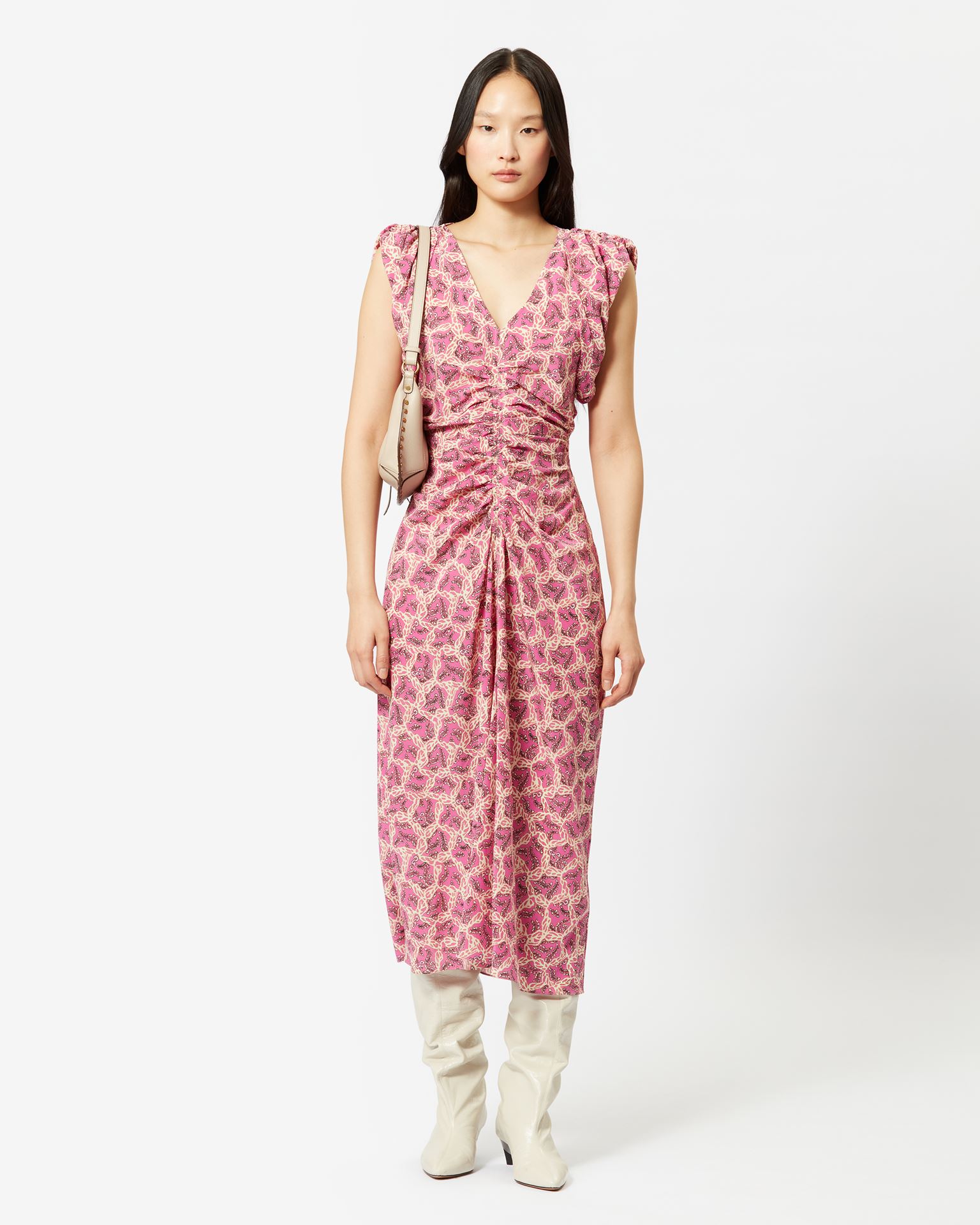 Isabel Marant, Gilya Silk Dress - Women - Pink