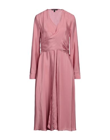Armani Exchange Woman Midi Dress Pastel Pink Size 10 Viscose