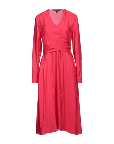 Armani Exchange Woman Midi Dress Fuchsia Size 10 Viscose In Pink