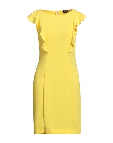 Emme By Marella Woman Midi Dress Yellow Size 6 Polyester
