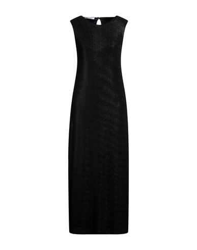 Caractere Caractère Woman Maxi Dress Black Size 8 Polyamide, Polyester, Elastane
