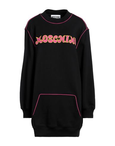 Moschino Woman Short Dress Black Size 8 Cotton