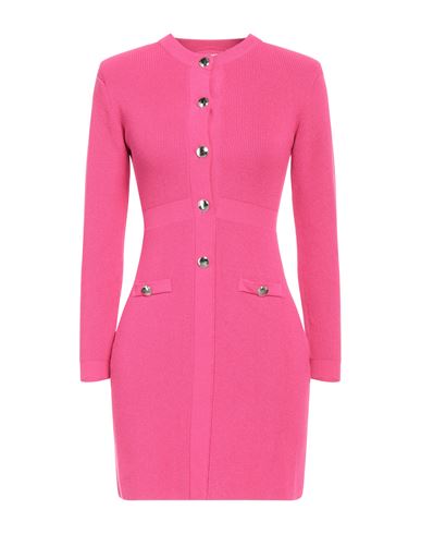 Kontatto Woman Mini Dress Fuchsia Size Onesize Viscose, Acrylic, Elastane In Pink