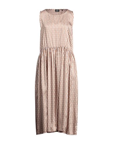 Emme By Marella Woman Midi Dress Camel Size 10 Polyester In Beige