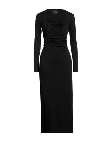 Giambattista Valli Woman Maxi Dress Black Size 6 Virgin Wool, Viscose, Polyamide