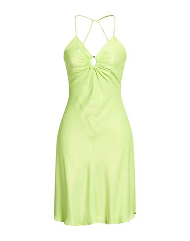Liu •jo Woman Mini Dress Lime Green Size 6 Viscose, Rayon In Green