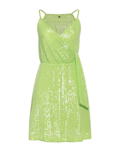 Liu •jo Woman Mini Dress Acid Green Size S Polyester, Elastane
