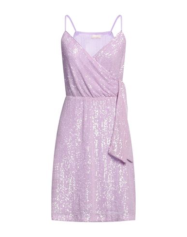 Liu •jo Woman Mini Dress Lilac Size S Polyester, Elastane In Purple