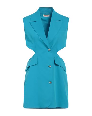 Kontatto Woman Mini Dress Azure Size Xs Polyester, Viscose, Elastane In Blue