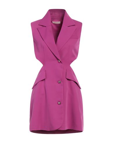 Kontatto Woman Mini Dress Mauve Size S Polyester, Viscose, Elastane In Purple