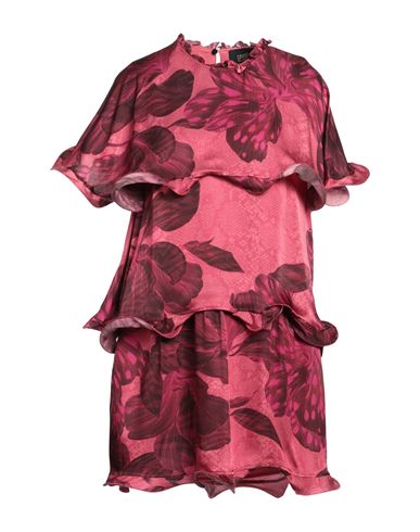 Cavalli Class Woman Short Dress Fuchsia Size 4 Viscose In Pink