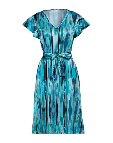 Caractere Caractère Woman Mini Dress Turquoise Size 8 Polyester, Elastane In Blue