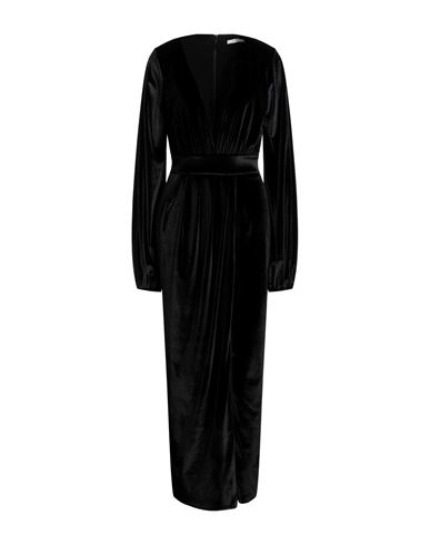 Silence Limited Woman Maxi Dress Black Size S Cotton, Elastane