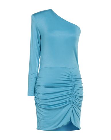 Maria Vittoria Paolillo Mvp Woman Mini Dress Azure Size 6 Acetate, Elastane In Blue