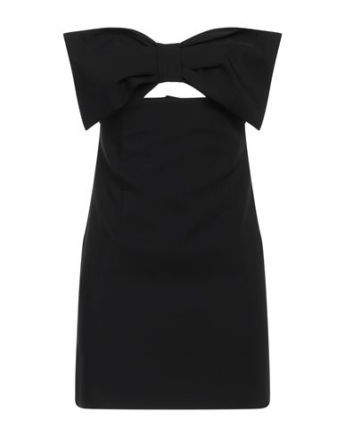 Kontatto Woman Mini Dress Black Size M Polyester, Elastane, Polyamide