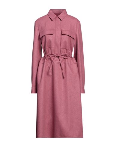 Jil Sander Woman Midi Dress Garnet Size 8 Wool In Red
