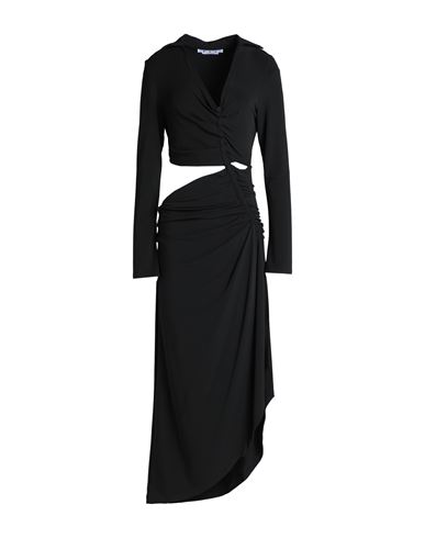Off-white Woman Maxi Dress Black Size 6 Viscose, Elastane