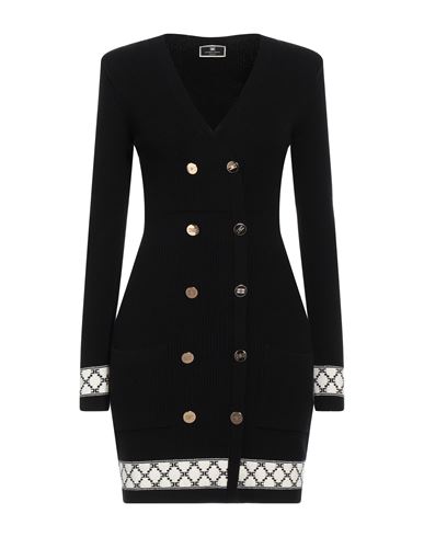 Elisabetta Franchi Woman Mini Dress Black Size 6 Viscose, Acrylic, Polyester, Polyamide, Elastane