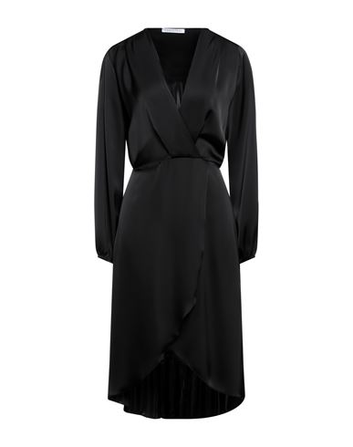 Woman Midi dress Black Size 4 Viscose, Elastane