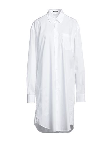 Shop Ann Demeulemeester Woman Midi Dress White Size 10 Cotton