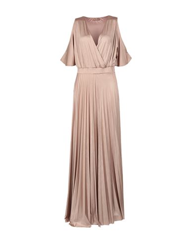 Anna Sirico Couture Woman Maxi Dress Sand Size 4 Polyester, Elastane In Beige