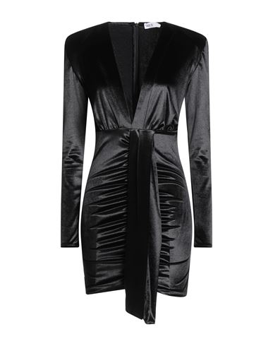 Face To Face Style Woman Mini Dress Black Size 10 Pes, Elastane In Black