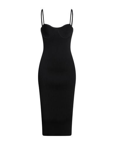 Midi-Kleid Damen Schwarz M Damen