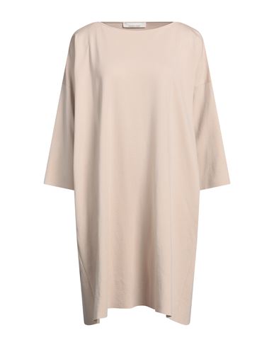 Liviana Conti Woman Mini Dress Sand Size S/m Viscose, Polyamide, Elastane In Beige