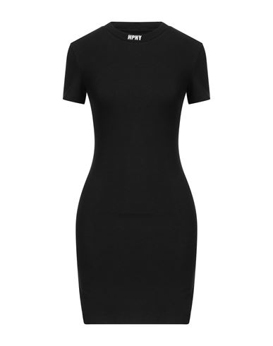 Shop Heron Preston Woman Mini Dress Black Size S Cotton, Polyester, Elastane