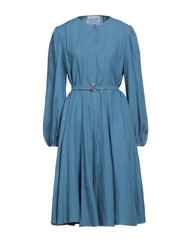 Shop Chloé Woman Midi Dress Pastel Blue Size 8 Linen