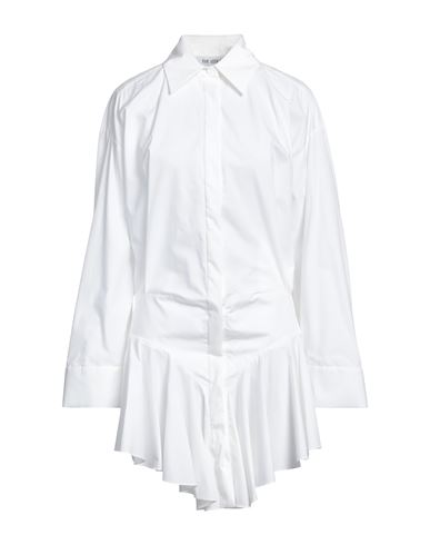 Shop Attico The  Woman Mini Dress White Size 6 Cotton