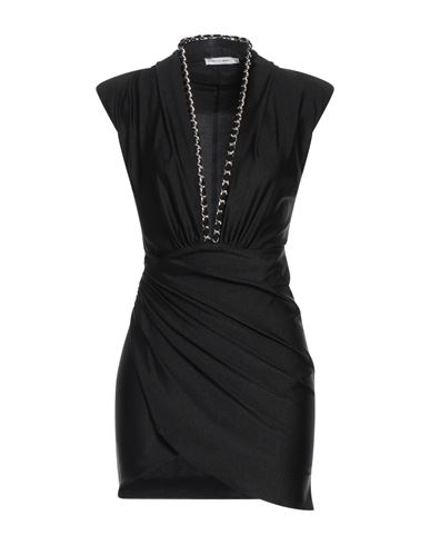 House Of Amen Woman Mini Dress Black Size 4 Polyamide, Elastane