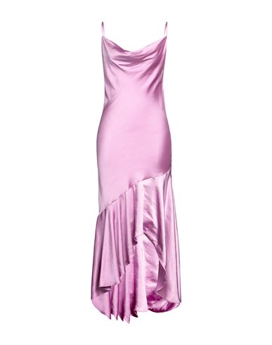 Pinko Woman Midi Dress Pink Size 10 Polyester