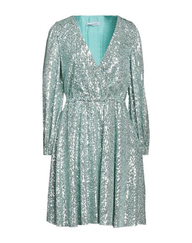 Manuel Ritz Woman Short Dress Light Green Size 4 Polyester