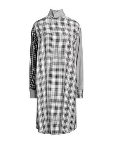 Aspesi Woman Midi Dress Black Size 8 Viscose In Gray